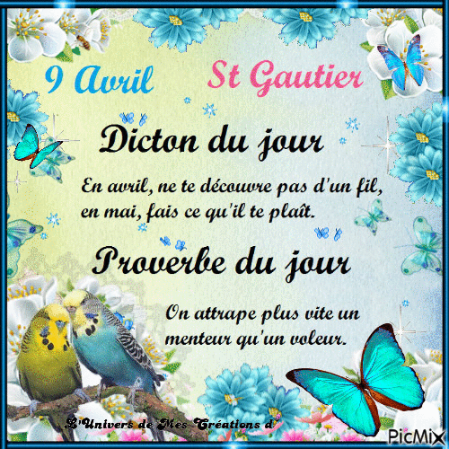 dicton du jour 9 avril 2023