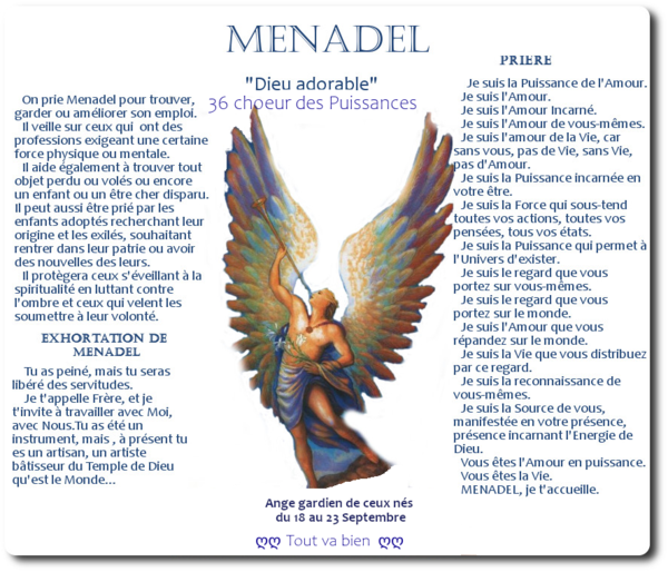 ange gardien du 18 au 23 septembre